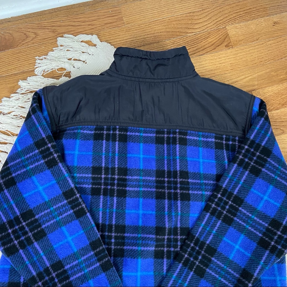 Vintage Sigrid Olsen Sport Gorpcore Fleece Plaid Pullover Jacket Size Small - Picture 6 of 14